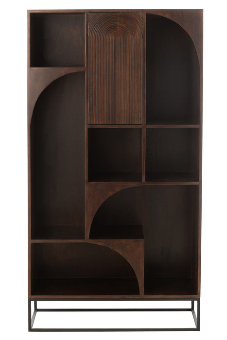 Wandplank Bruin Mangohout hout 33x90 cm-Wandplanken-J-Line