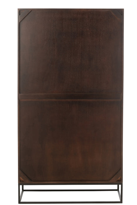 Wandplank Bruin Mangohout hout 33x90 cm-Wandplanken-J-Line