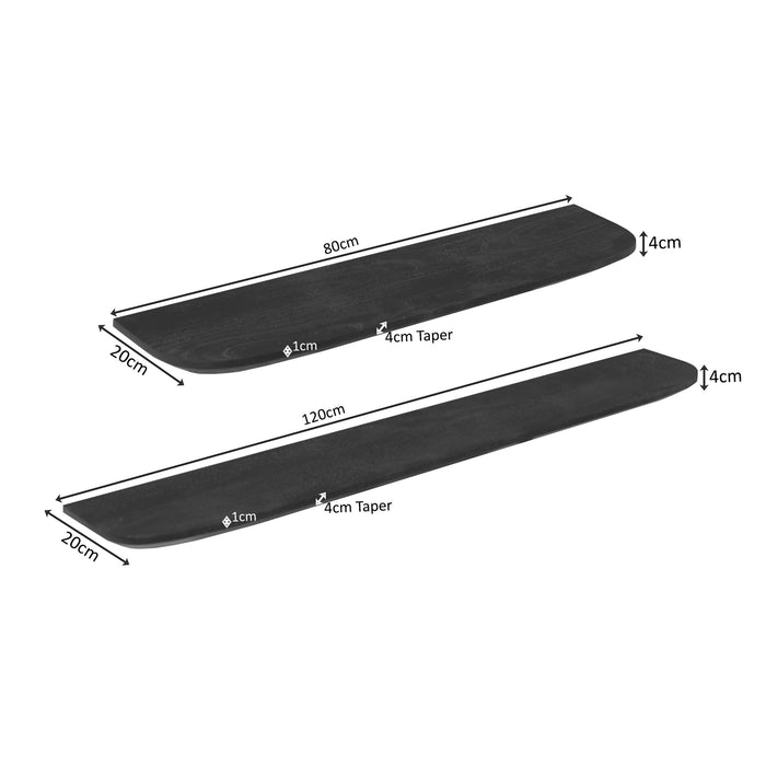 Wandplank Gusta Bruin Mangohout 120 cm