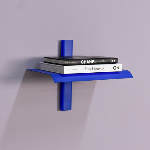 Wandplank HOLA 1 Staal Ultramarine 28x18.2x23cm Spinder Design-Wandplanken-Spinder
