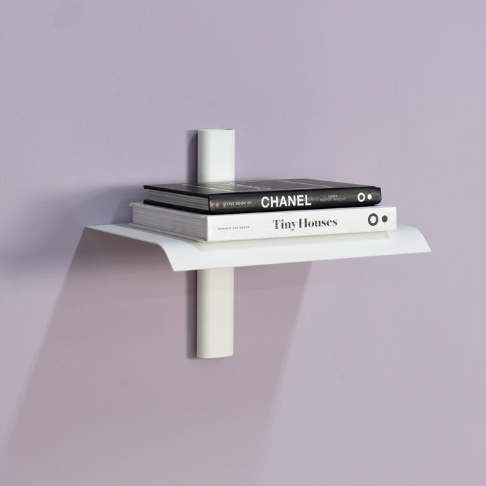 Wandplank HOLA 1 Staal Wit 28x18.2x23cm Spinder Design-Wandplanken-Spinder