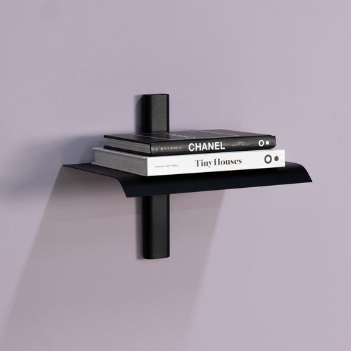 Wandplank HOLA 1 Staal Zwart 28x18.2x23cm Spinder Design-Wandplanken-Spinder