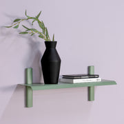Wandplank HOLA 2 Staal Dusty Green 60x18.2x23cm Spinder Design-Wandplanken-Spinder
