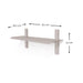 Wandplank HOLA 2 Staal Silky Taupe 60x18.2x23cm Spinder Design-Wandplanken-Spinder