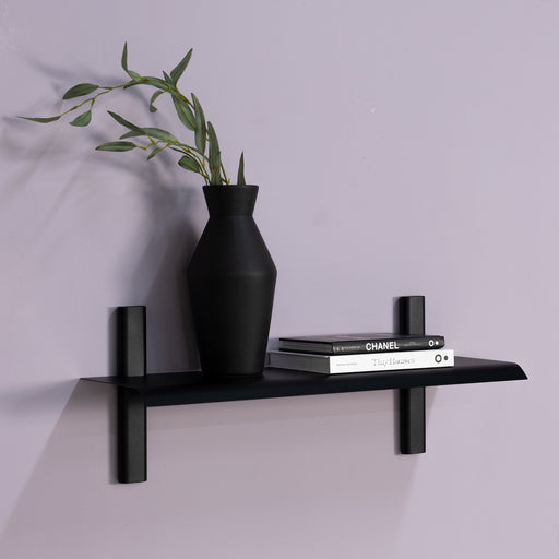Wandplank HOLA 2 Staal Zwart 60x18.2x23cm Spinder Design-Wandplanken-Spinder