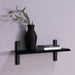 Wandplank HOLA 2 Staal Zwart 60x18.2x23cm Spinder Design-Wandplanken-Spinder