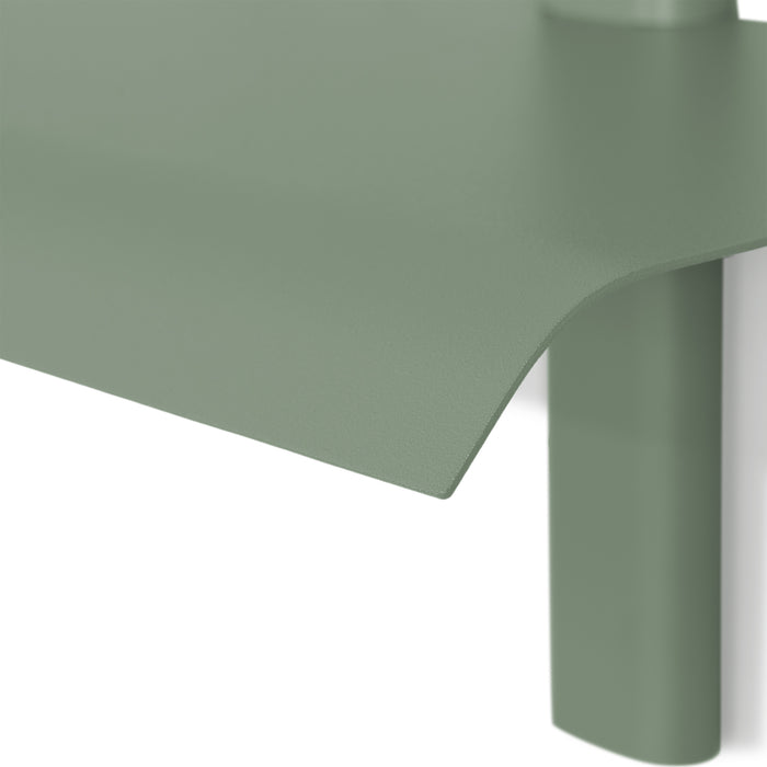 Wandplank HOLA 3 Staal Dusty Green 60x18.2x48.2cm Spinder Design-Wandplanken-Spinder
