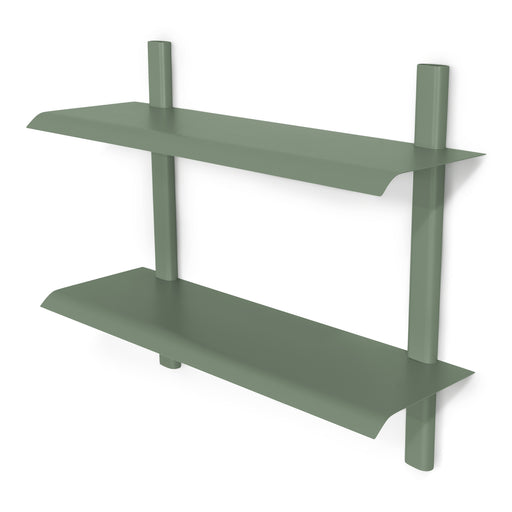 Wandplank HOLA 3 Staal Dusty Green 60x18.2x48.2cm Spinder Design-Wandplanken-Spinder