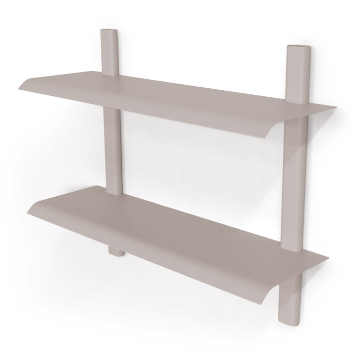 Wandplank HOLA 3 Staal Silky Taupe 60x18.2x48.2cm Spinder Design-Wandplanken-Spinder