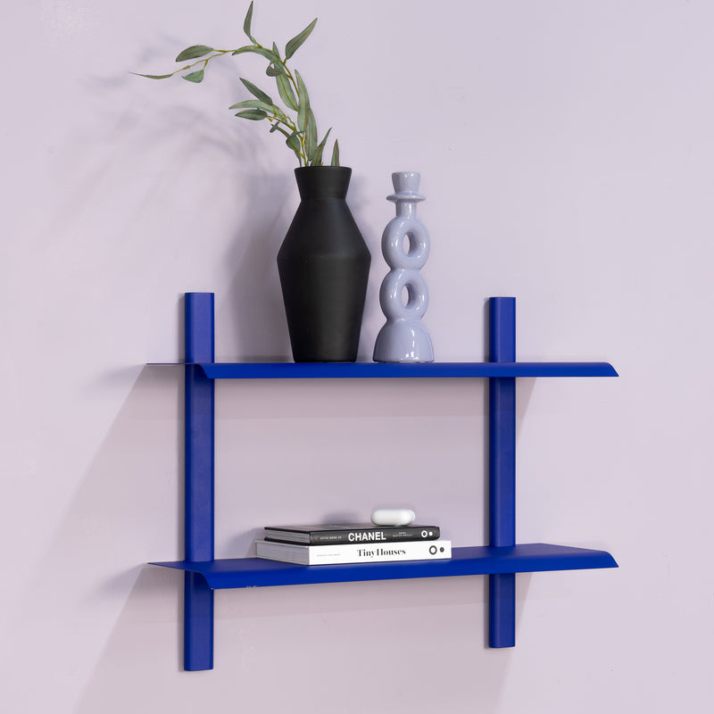 Wandplank HOLA 3 Staal Ultramarine 60x18.2x48.2cm Spinder Design-Wandplanken-Spinder