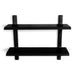 Wandplank HOLA 3 Staal Zwart 60x18.2x48.2cm Spinder Design-Wandplanken-Spinder