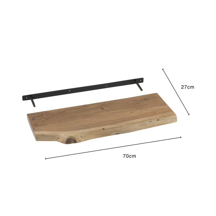 Wandplank Naturel Acaciahout hout S 27x70 cm-Wandplanken-J-Line