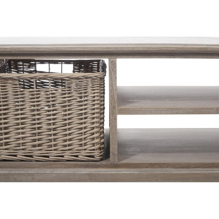 Wandplank Naturel Rotan 69x120 cm-Opbergdozen en manden-J-Line