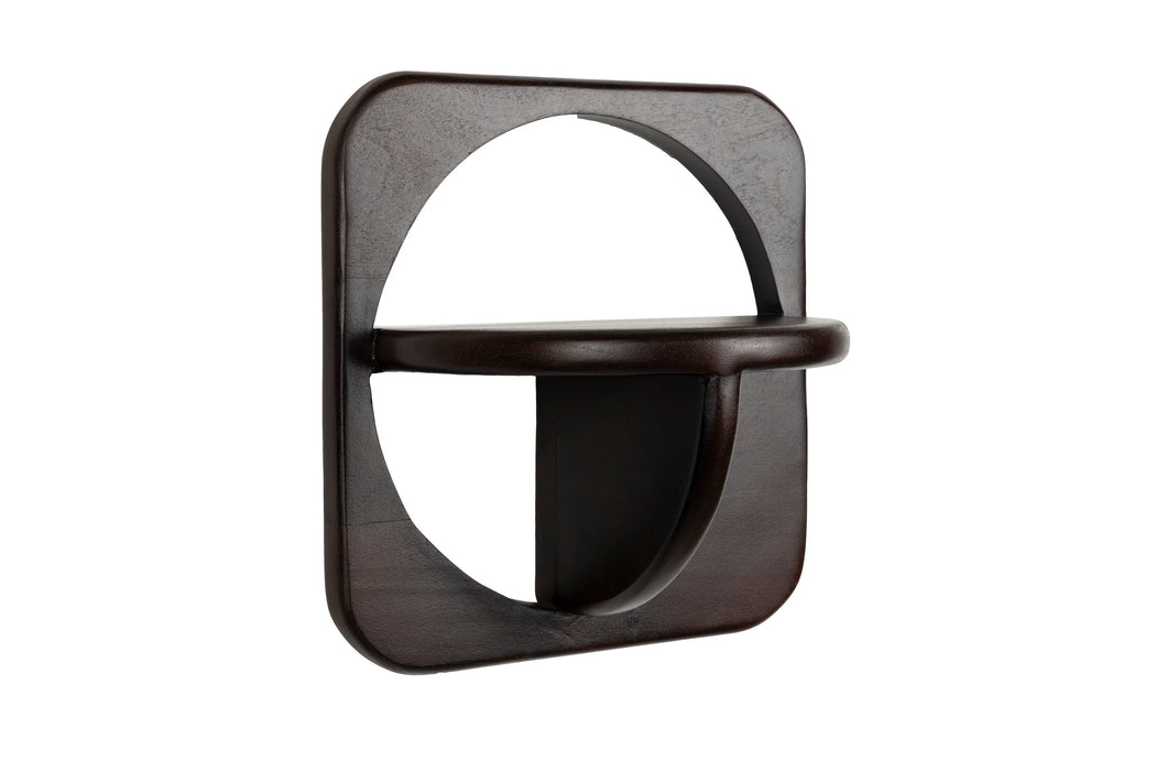 Wandplank Ollie (set Of 2) Acacia hout Bruin 17x35 cm