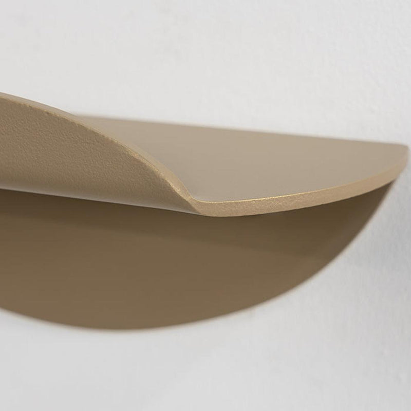 Wandplank PIPA bottom Champagne Spinder Design 34x10x10 cm-Wandplanken-Spinder