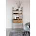 Wandplank Rook Fir hout, Metaal Bruin 40x78 cm-Wandplanken-Creating Home