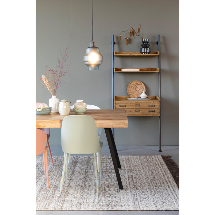 Wandplank Rook Fir hout, Metaal Bruin 40x78 cm-Wandplanken-Creating Home