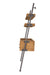 Wandplank Rook Fir hout, Metaal Bruin 40x78 cm-Wandplanken-Creating Home