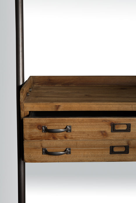 Wandplank Rook Fir hout, Metaal Bruin 40x78 cm-Wandplanken-Creating Home