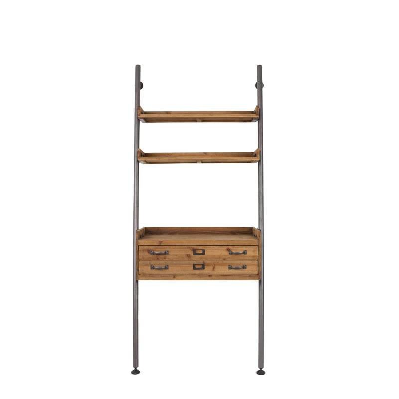 Wandplank Rook Fir hout, Metaal Bruin 40x78 cm-Wandplanken-Creating Home