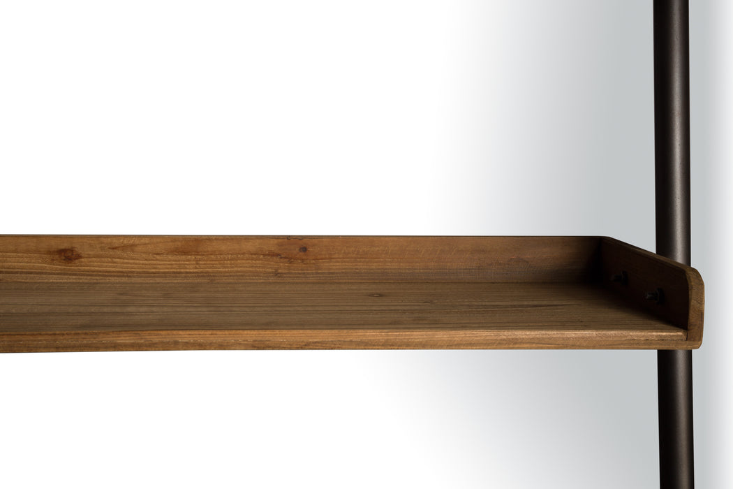 Wandplank Wally Fir hout, Metaal Bruin 45x86 cm-Wandplanken-Creating Home