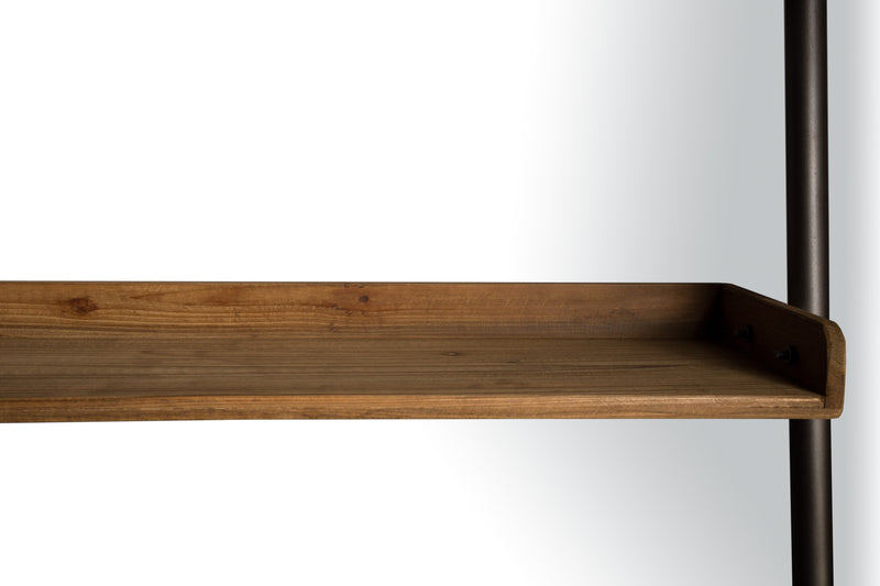 Wandplank Wally Fir hout, Metaal Bruin 45x86 cm-Wandplanken-Creating Home