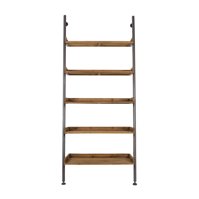 Wandplank Wally Fir hout, Metaal Bruin 45x86 cm-Wandplanken-Creating Home