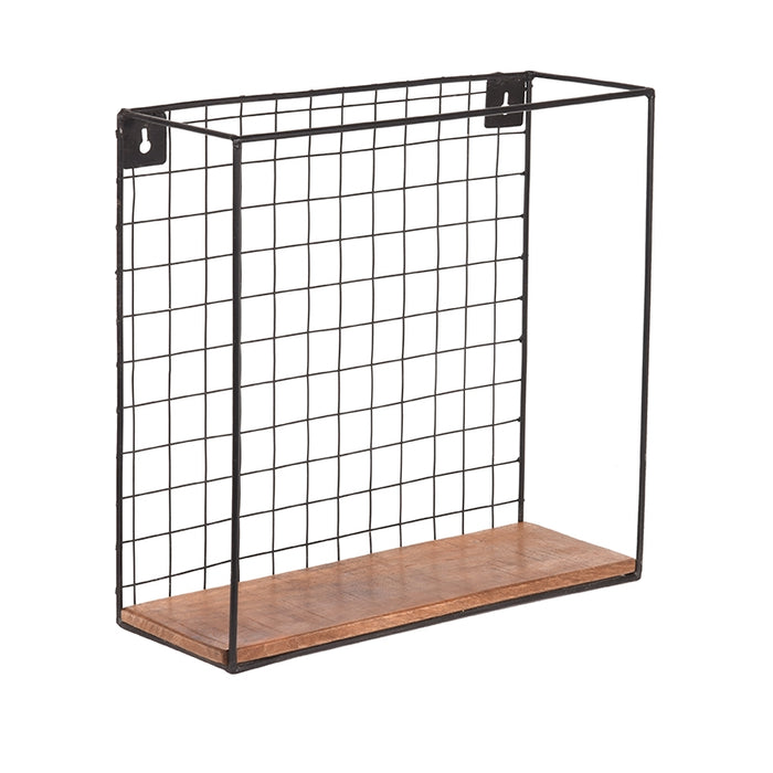 Wandplank Wanddecoratie Firm Rough Mangohout XL 40x15x40 cm-Wandplanken-LABEL51