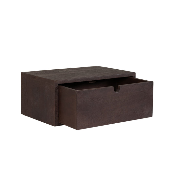 Wandplank Wanddecoratie Hover Espresso Mangohout 45 cm-Wandplanken-LABEL51