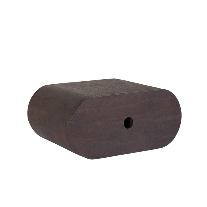 Wandplank Wanddecoratie Rise Espresso Mangohout 45 cm 45x30x20 cm-Wandplanken-LABEL51