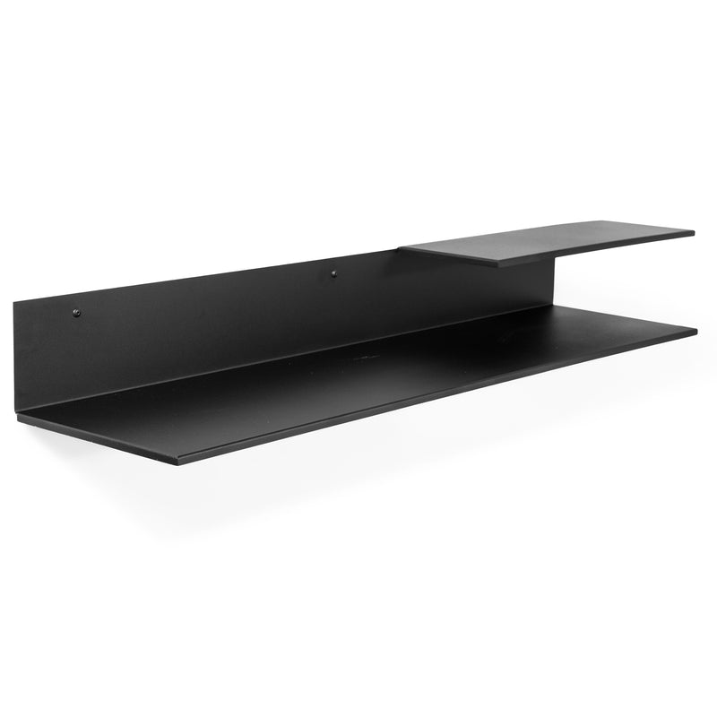 Wandplank Wandrek FOLIO 120 Staal Zwart 119x29.5x16cm Spinder-Wandplanken-Spinder