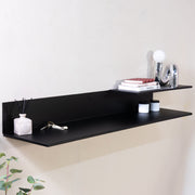 Wandplank Wandrek FOLIO 120 Staal Zwart 119x29.5x16cm Spinder-Wandplanken-Spinder