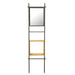 Wandplank Zwart Fir hout 20x47 cm-Spiegels-J-Line