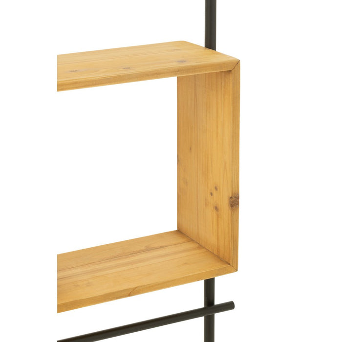 Wandplank Zwart Fir hout 20x47 cm-Wandplanken-J-Line