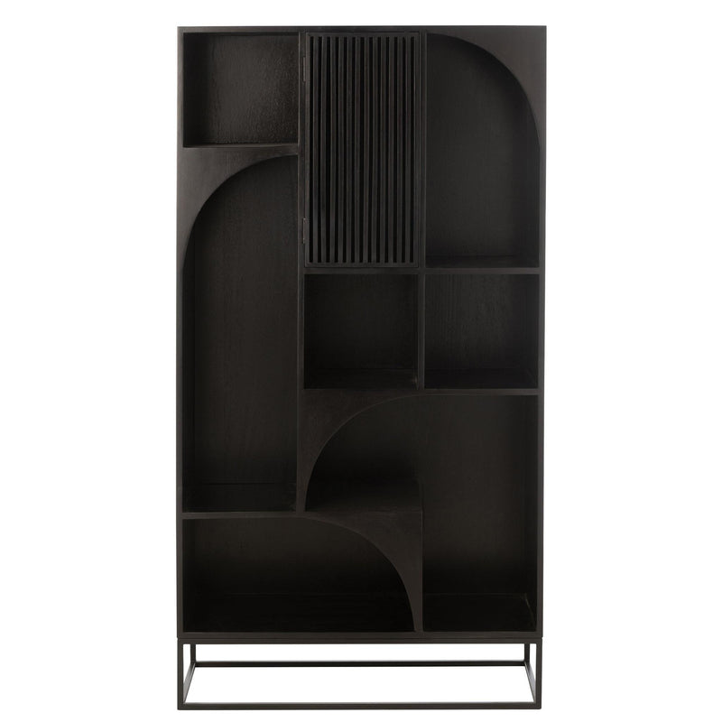 Wandplank Zwart Ijzer 33x90 cm-Wandplanken-J-Line