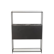 Wandplank Zwart Ijzer Rechthoekig 26x90 cm-Wandplanken-J-Line