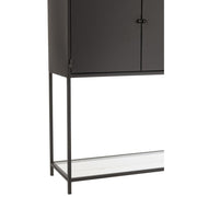 Wandplank Zwart Ijzer Rechthoekig 26x90 cm-Wandplanken-J-Line