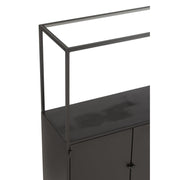 Wandplank Zwart Ijzer Rechthoekig 26x90 cm-Wandplanken-J-Line
