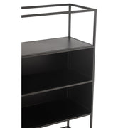 Wandplank Zwart Ijzer Rechthoekig 30x55 cm-Wandplanken-J-Line