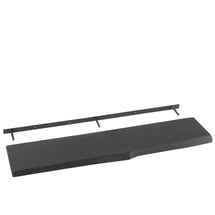 Wandplank Zwart Mangohout hout L 27x115 cm-Wandplanken-J-Line