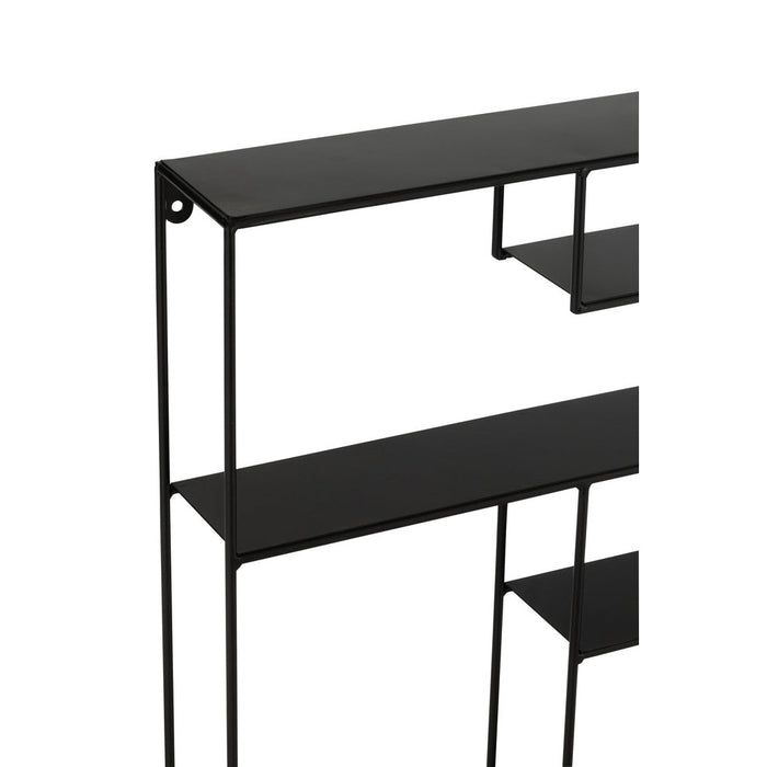 Wandplank Zwart Metaal 12x80 cm-Wandplanken-J-Line