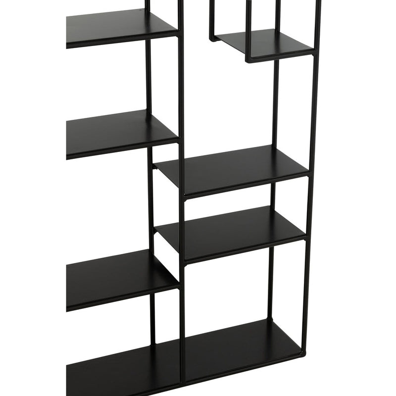 Wandplank Zwart Metaal 12x80 cm-Wandplanken-J-Line