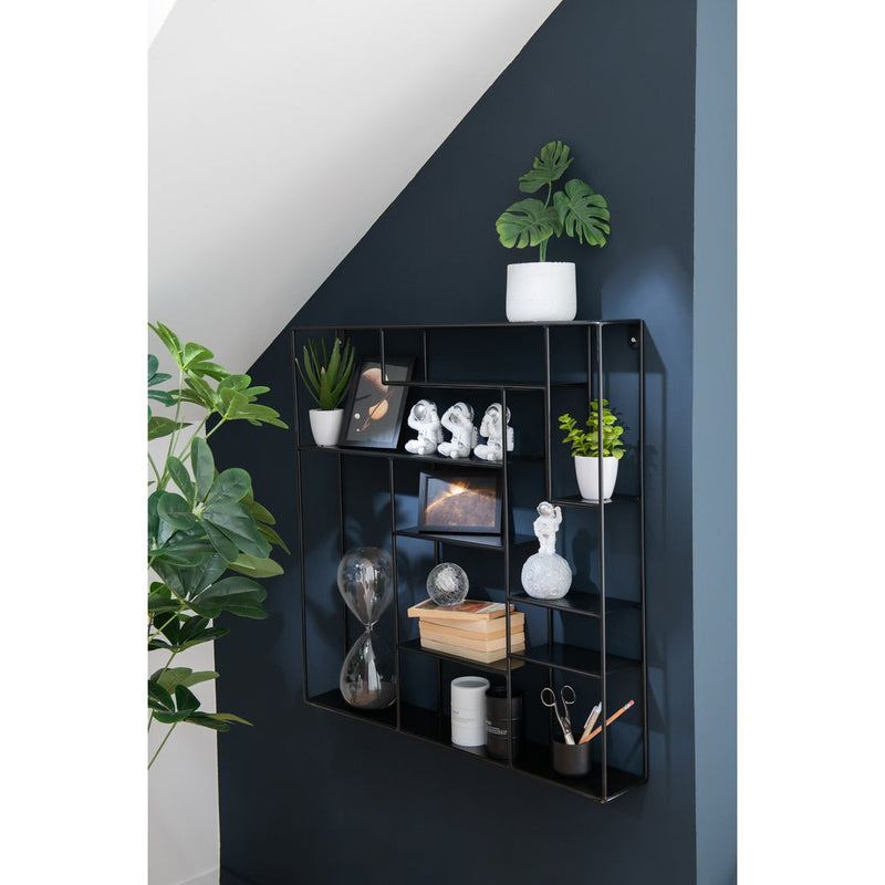 Wandplank Zwart Metaal 12x80 cm-Wandplanken-J-Line