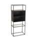Wandplank Zwart ijzer Rechthoekig 30x55 cm-Wandplanken-J-Line