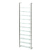 Wandrek CUBIC 11 Staal Nikkel Helder Glas 46x13x167cm-Wandplanken-Spinder