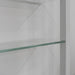 Wandrek CUBIC 11 Staal Wit Helder Glas 46x13x167cm Spinder Design-Wandplanken-Spinder