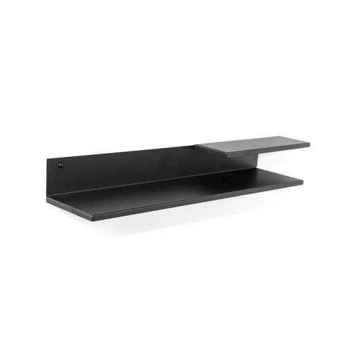 Wandrek FOLIO 70 Staal Zwart 67.5x15x8.5cm Spinder Design-Wandplanken-Spinder