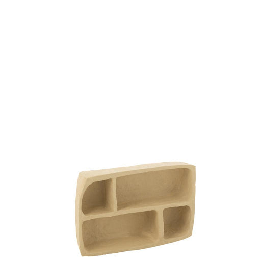 Wandrek Flint papier mache naturel wit-J-Line