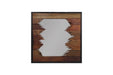 Wandspiegel - 80x80 cm - teak-Spiegels-HSM Collection