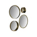 Wandspiegel Fletcher Rond - ø40 - antique gold - Metaal/glas-Spiegels-HSM Collection